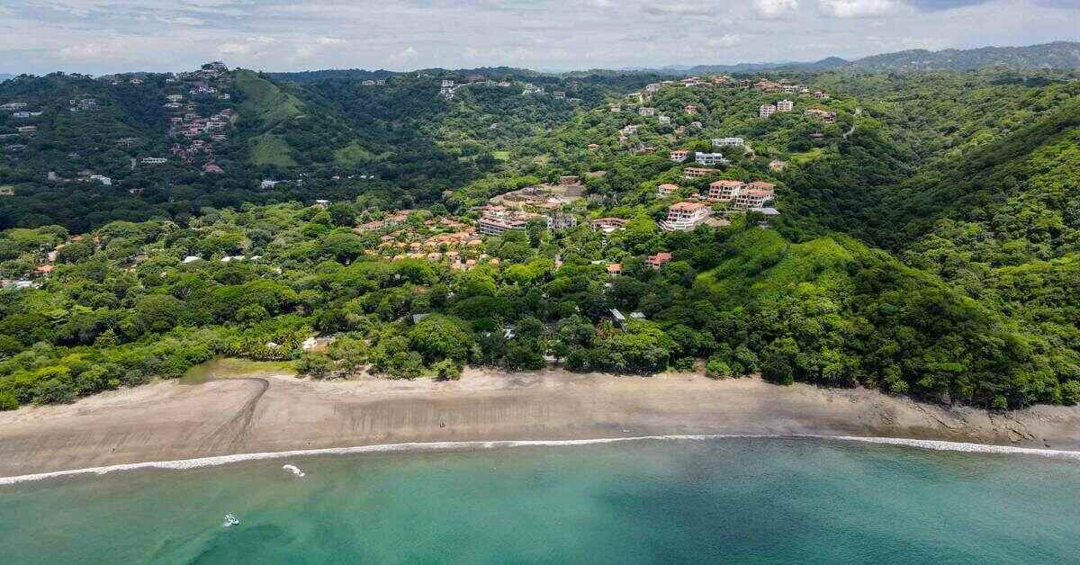 View of the Playa Hermosa Coast in Guanacaste, Costa Rica